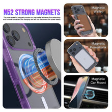 Load image into Gallery viewer, Punkcase iPhone 17 Pro Magnetic Wireless Charging Case [ClearMag Series][Purple]
