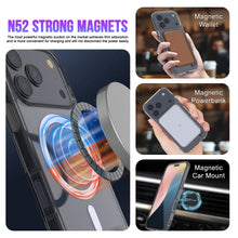 Load image into Gallery viewer, Punkcase iPhone 17 Pro Magnetic Wireless Charging Case [ClearMag Series][Black]
