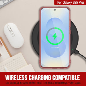Galaxy S25 Plus Case [Clear Acrylic Series] [Non-Slip] For Galaxy S25 Plus [Red]