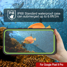 Load image into Gallery viewer, Google Pixel 9 Pro Waterproof Case, Punkcase [Extreme Series] Armor Cover W/ Built In Screen Protector [Light Green]
