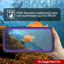 Load image into Gallery viewer, Google Pixel 9 Pro Waterproof Case, Punkcase [Extreme Series] Armor Cover W/ Built In Screen Protector [Purple]
