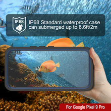 Load image into Gallery viewer, Google Pixel 9 Pro Waterproof Case, Punkcase [Extreme Series] Armor Cover W/ Built In Screen Protector [Navy Blue]
