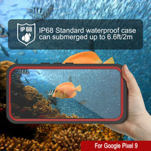 Load image into Gallery viewer, Google Pixel 9  Waterproof Case, Punkcase [Extreme Series] Armor Cover W/ Built In Screen Protector [Red]
