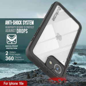 iPhone 16e Waterproof Case, Punkcase [Extreme Series] Armor Cover W/ Built In Screen Protector [Pink]