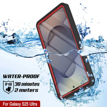 Load image into Gallery viewer, Galaxy S25 Ultra Water/ Shockproof [Extreme Series] With Screen Protector Case [Red]
