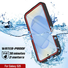 Load image into Gallery viewer, Galaxy S25 Water/ Shockproof [Extreme Series] With Screen Protector Case [Red]
