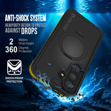 Load image into Gallery viewer, Galaxy S26 Plus Waterproof Case [Kickstud 2.0 Series] Protective IP68 Cover W/Screen Protector &amp; Kickstand [Yellow]

