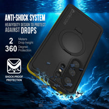 Load image into Gallery viewer, Galaxy S26 Ultra Waterproof Case [Kickstud 2.0 Series] Protective IP68 Cover W/Screen Protector &amp; Kickstand [Yellow]
