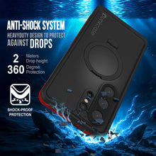 Load image into Gallery viewer, Galaxy S26 Ultra Waterproof Case [Kickstud 2.0 Series] Protective IP68 Cover W/Screen Protector &amp; Kickstand [Red]
