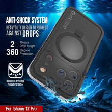 Load image into Gallery viewer, iPhone 17 pro Waterproof Case [Kickstud 2.0 Series] Protective IP68 Cover W/Screen Protector &amp; Kickstand [White]
