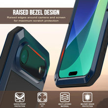Load image into Gallery viewer, iPhone 17 Air Metal Case, Heavy Duty Military Grade Armor Cover [shock proof] Full Body Hard [Blue]
