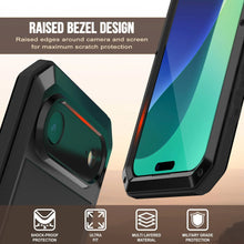 Load image into Gallery viewer, iPhone 17 Air Metal Case, Heavy Duty Military Grade Armor Cover [shock proof] Full Body Hard [Black]
