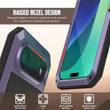 Load image into Gallery viewer, iPhone 17 Air Metal Case, Heavy Duty Military Grade Armor Cover [shock proof] Full Body Hard [Purple]
