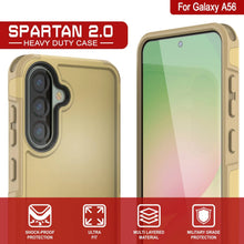 Load image into Gallery viewer, PunkCase Galaxy A56 Case, [Spartan 2.0 Series] Clear Rugged Heavy Duty Cover [Yellow]
