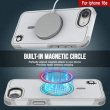 Load image into Gallery viewer, PunkCase iPhone 16e Case, [Spartan 2.0 Series] Clear Rugged Heavy Duty Cover W/Built in Screen Protector [white]
