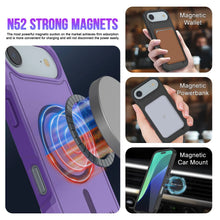 Load image into Gallery viewer, PunkCase iPhone 17 Air Case, [Spartan 2.0 Series] Clear Rugged Heavy Duty Cover W/Built in Screen Protector [purple]
