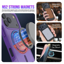 Load image into Gallery viewer, PunkCase iPhone 17 Pro Max Case, [Spartan 2.0 Series] Clear Rugged Heavy Duty Cover W/Built in Screen Protector [purple]
