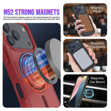 Load image into Gallery viewer, PunkCase iPhone 17 Pro Max Case, [Spartan 2.0 Series] Clear Rugged Heavy Duty Cover W/Built in Screen Protector [red]
