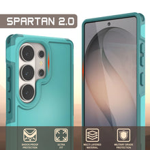 Load image into Gallery viewer, PunkCase Galaxy S26 Ultra Case, [Spartan 2.0 Series] Clear Rugged Heavy Duty Cover [Light Blue]
