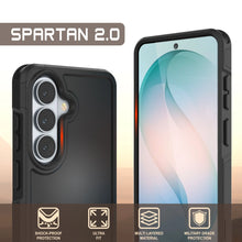 Load image into Gallery viewer, PunkCase Galaxy S26 Case, [Spartan 2.0 Series] Clear Rugged Heavy Duty Cover [Black]
