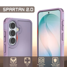 Load image into Gallery viewer, PunkCase Galaxy S26 Case, [Spartan 2.0 Series] Clear Rugged Heavy Duty Cover [Lilac]

