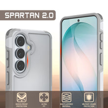 Load image into Gallery viewer, PunkCase Galaxy S26 Case, [Spartan 2.0 Series] Clear Rugged Heavy Duty Cover [White]

