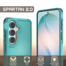 Load image into Gallery viewer, PunkCase Galaxy S26 Case, [Spartan 2.0 Series] Clear Rugged Heavy Duty Cover [Light Blue]
