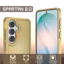 Load image into Gallery viewer, PunkCase Galaxy S26 Case, [Spartan 2.0 Series] Clear Rugged Heavy Duty Cover [Yellow]
