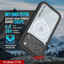 Load image into Gallery viewer, iPhone 17 Pro Waterproof IP68 Case, Punkcase [Black] [StudStar Series] [Slim Fit]
