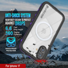 Load image into Gallery viewer, iPhone 17 Waterproof IP68 Case, Punkcase [Purple] [StudStar Series] [Slim Fit] [Dirtproof]
