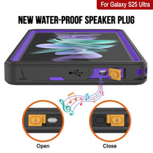 Load image into Gallery viewer, Galaxy S25 Ultra Waterproof Case PunkCase StudStar Purple Thin 6.6ft Underwater IP68 Shock/Snow Proof
