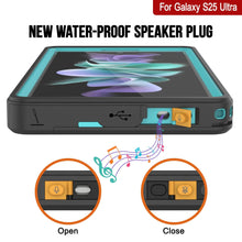 Load image into Gallery viewer, Galaxy S25 Ultra Waterproof Case PunkCase StudStar Teal Thin 6.6ft Underwater IP68 Shock/Snow Proof
