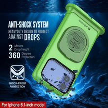 Load image into Gallery viewer, Punkcase Universal 2.0 Waterproof Phone Case for 6.1–6.3&quot; [Green]
