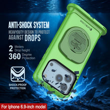 Load image into Gallery viewer, Punkcase Universal 2.0 Waterproof Phone Case for 6.7–6.9&quot; [Green]
