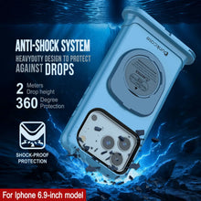 Load image into Gallery viewer, Punkcase Universal 2.0 Waterproof Phone Case for 6.7–6.9&quot; [Blue]
