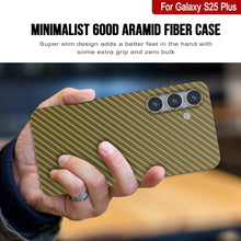 Load image into Gallery viewer, Punkcase Galaxy S25 Plus Carbon Fiber Case [AramidShield Series] Ultra Slim &amp; Light Kevlar [Rose]

