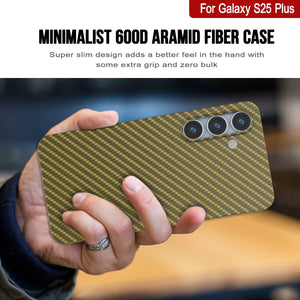 Punkcase Galaxy S25 Plus Carbon Fiber Case [AramidShield Series] Ultra Slim & Light Kevlar [Rose]