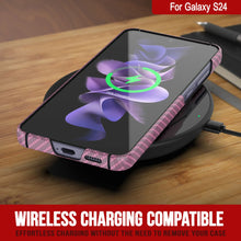 Load image into Gallery viewer, Galaxy S24 Case, Punkcase CarbonShield, Heavy Duty &amp; Ultra Thin Cover [shockproof][non slip] [Pink]
