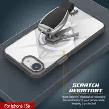 Load image into Gallery viewer, Punkcase iPhone 16e Magnetic Wireless Charging Case [ClearMag Series][Black]
