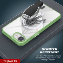 Load image into Gallery viewer, Punkcase iPhone 16e Magnetic Wireless Charging Case [ClearMag Series][Green]
