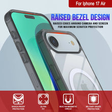 Load image into Gallery viewer, Punkcase iPhone 17 Air Magnetic Wireless Charging Case [ClearMag Series][Black]
