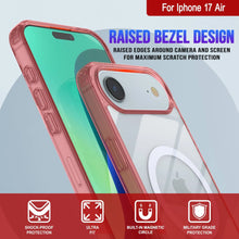 Load image into Gallery viewer, Punkcase iPhone 17 Air Magnetic Wireless Charging Case [ClearMag Series][Red]

