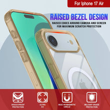 Load image into Gallery viewer, Punkcase iPhone 17 Air Magnetic Wireless Charging Case [ClearMag Series][Gold]
