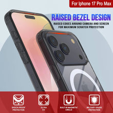 Load image into Gallery viewer, Punkcase iPhone 17 Pro Max Magnetic Wireless Charging Case [ClearMag Series][Black]
