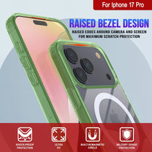 Load image into Gallery viewer, Punkcase iPhone 17 Pro Magnetic Wireless Charging Case [ClearMag Series][Green]
