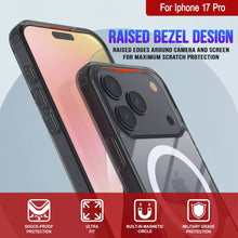 Load image into Gallery viewer, Punkcase iPhone 17 Pro Magnetic Wireless Charging Case [ClearMag Series][Black]

