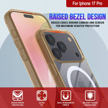 Load image into Gallery viewer, Punkcase iPhone 17 Pro Magnetic Wireless Charging Case [ClearMag Series][Gold]
