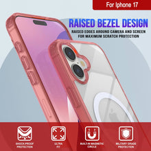 Load image into Gallery viewer, Punkcase iPhone 17 Magnetic Wireless Charging Case [ClearMag Series][Red]
