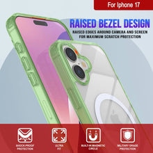 Load image into Gallery viewer, Punkcase iPhone 17 Magnetic Wireless Charging Case [ClearMag Series][Green]
