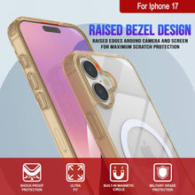 Load image into Gallery viewer, Punkcase iPhone 17 Magnetic Wireless Charging Case [ClearMag Series][Gold]
